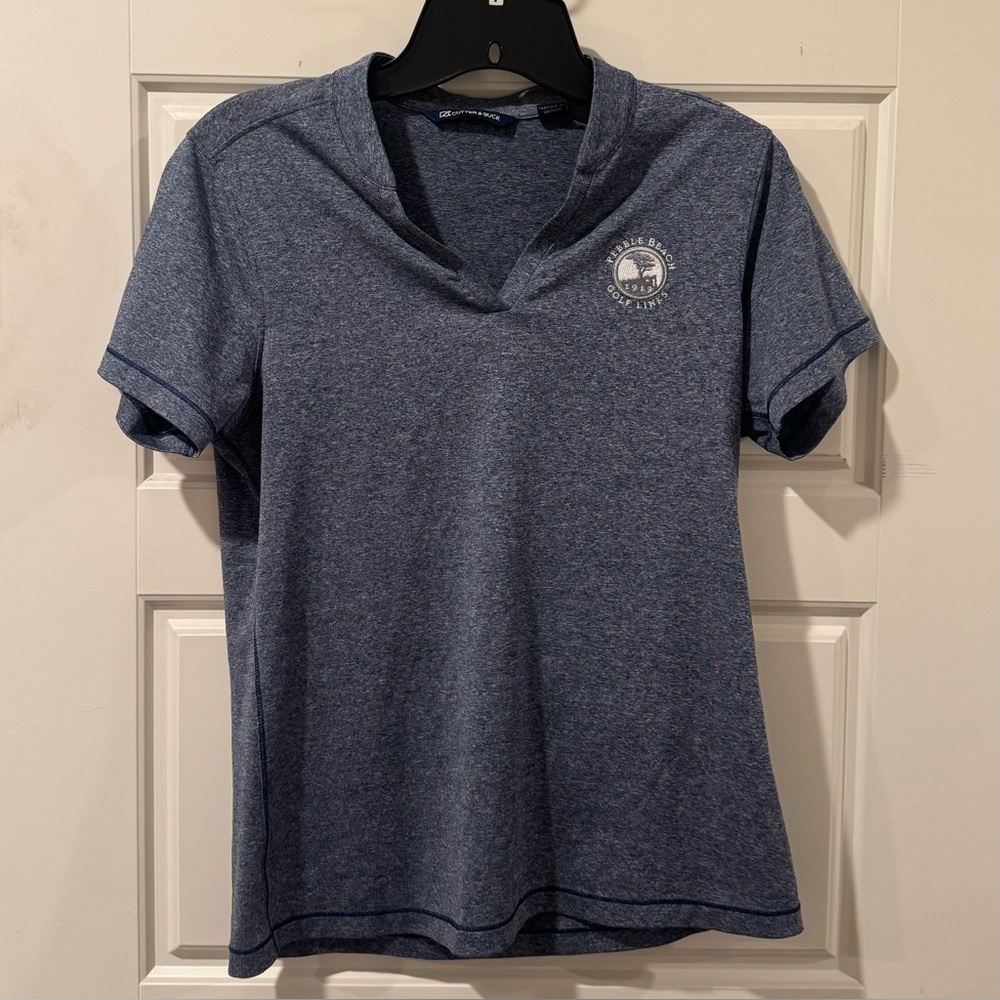 Cutter & Buck Women’s Pebble Beach Golf‎ Links Gray Polo Shirt Size XS